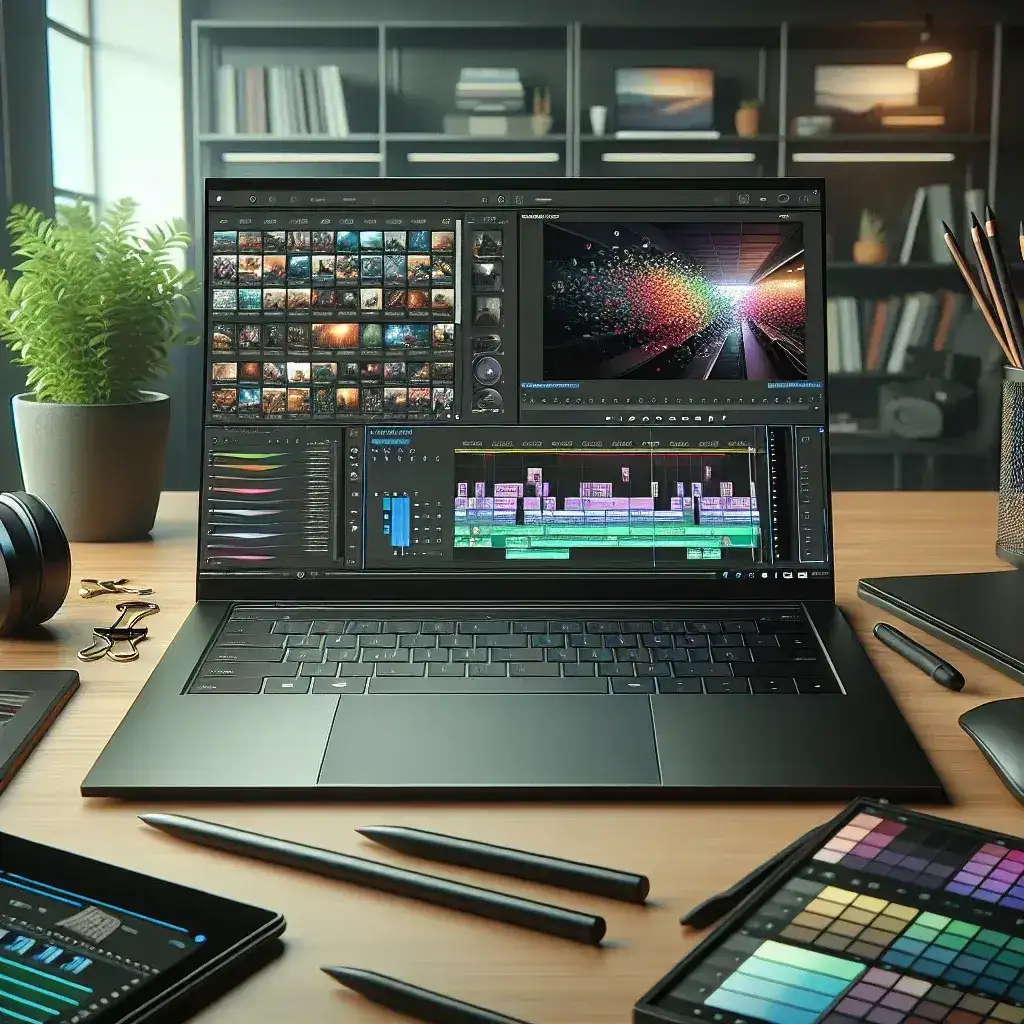 "Adobe Premiere Pro interface showcasing improved GPU acceleration features on Mac M Series chips, highlighting enhanced video editing performance and efficiency."