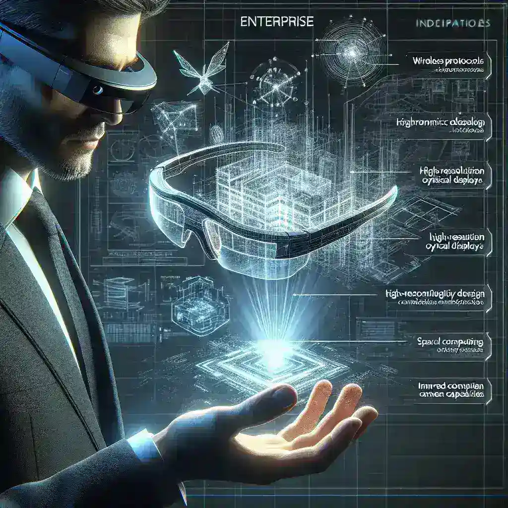 "Magic Leap 3 Enterprise Edition leaked image showcasing innovative augmented reality headset features and design insights for businesses."
